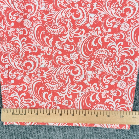 The Effortless Stretch Bermuda Shorts Womens 16 Regular Peach White Floral Print - Picture 10 of 10